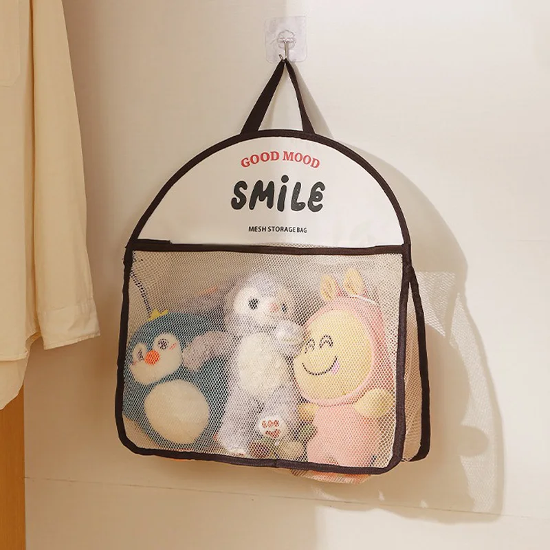 Underwear Storage Bag Wall Hanging Breathable Mesh Bag Socks Storage Bag Wardrobe Organizer Toy Doll Storage Bag with Hook