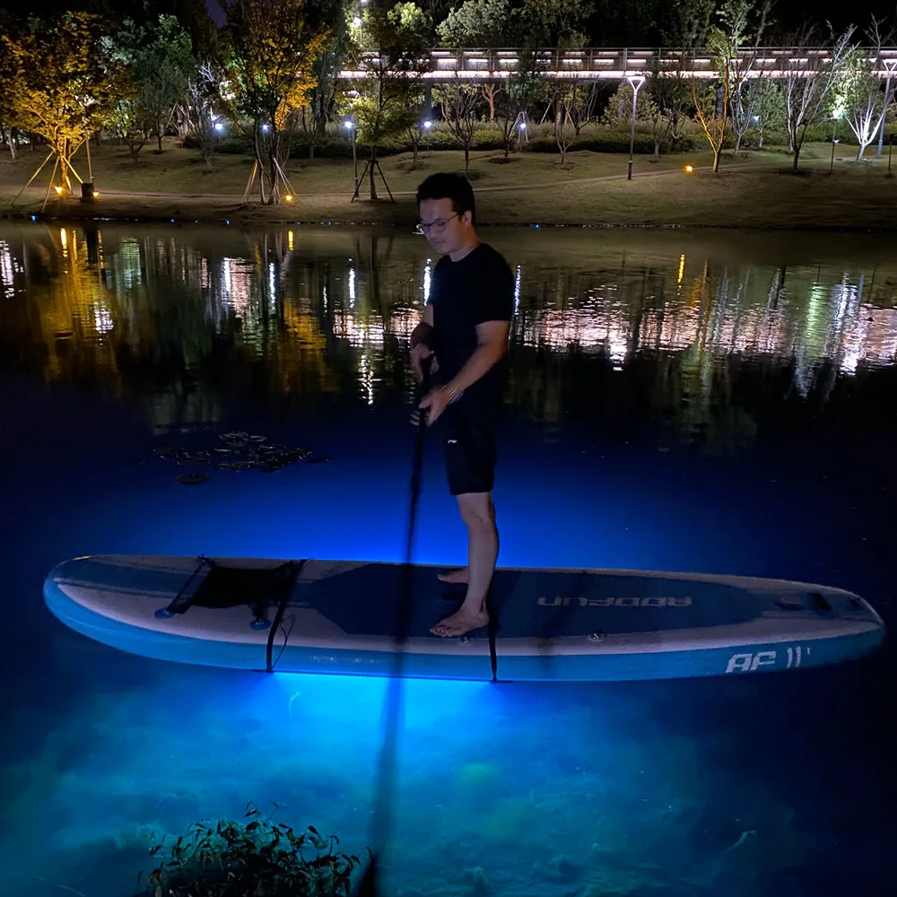AddFun Cool Paddle Board Lights wodoodporne kolorowe diody Led Light do deski surfingowej Standup aluminium trwałe akcesoria do deski wiosłowej