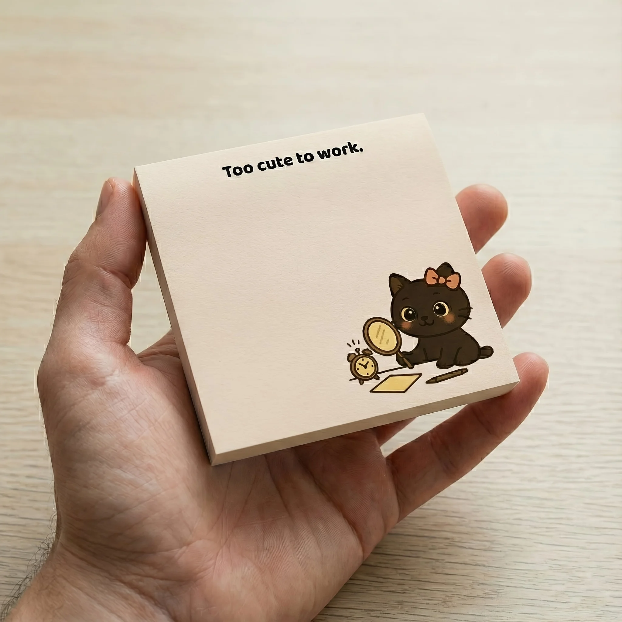 1 Packung Relatable Schwarze Haftnotizen | „Alles ist in Ordnung“ & „Motivation nicht zu finden“, lustiges Büromaterial für die psychische Gesundheit