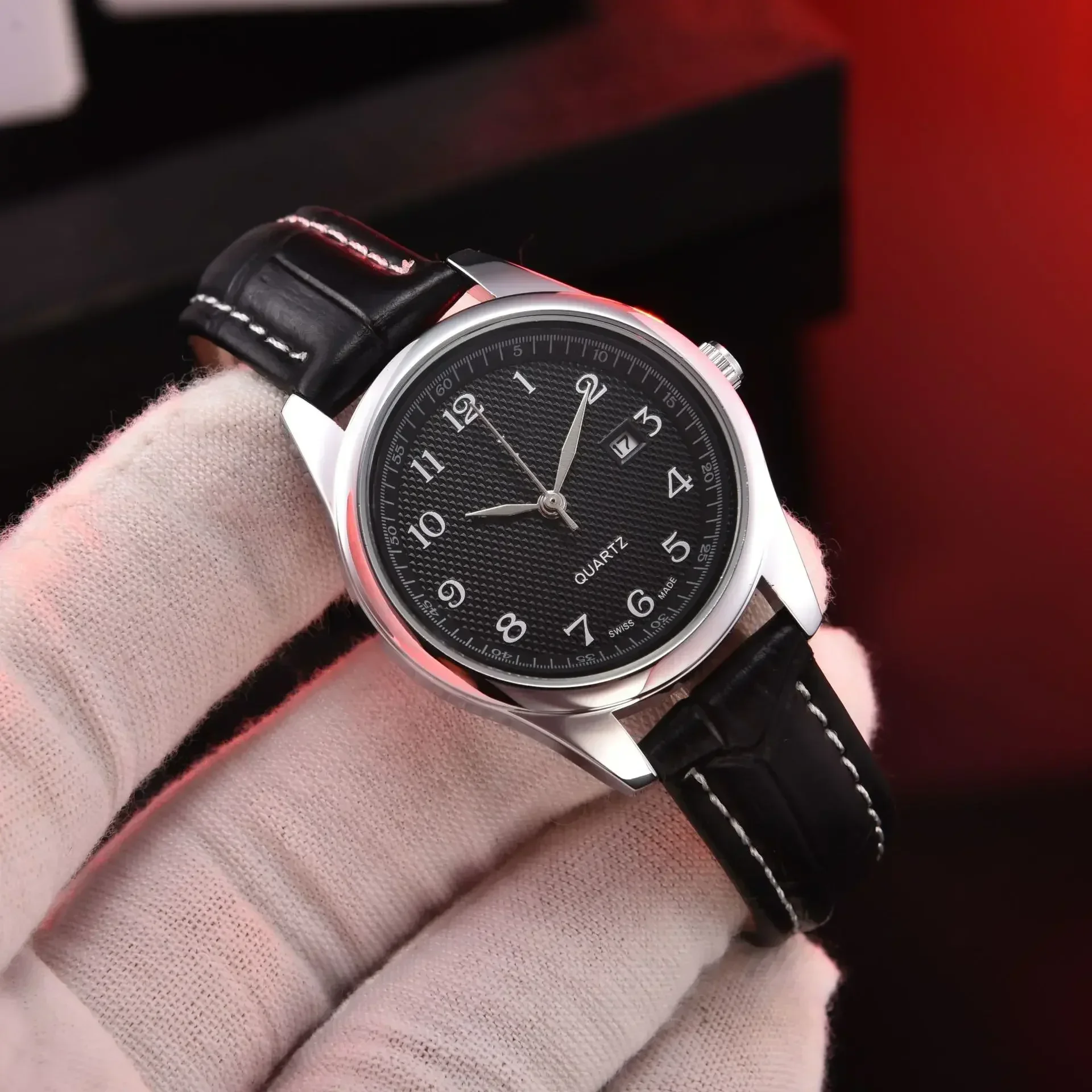 2025 New Men's Watches Military Pilot's Quartz Watch Men Simple Luminous Waterproof Wristwatch Business Leather Clock