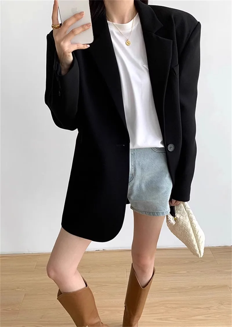 Woon-werk Blazer Overjas Dames Damesjassen Jeugd Flappen Strik Tuniek Stereoscopische Bloemen Applicaties Getailleerde Bijpassende Dames