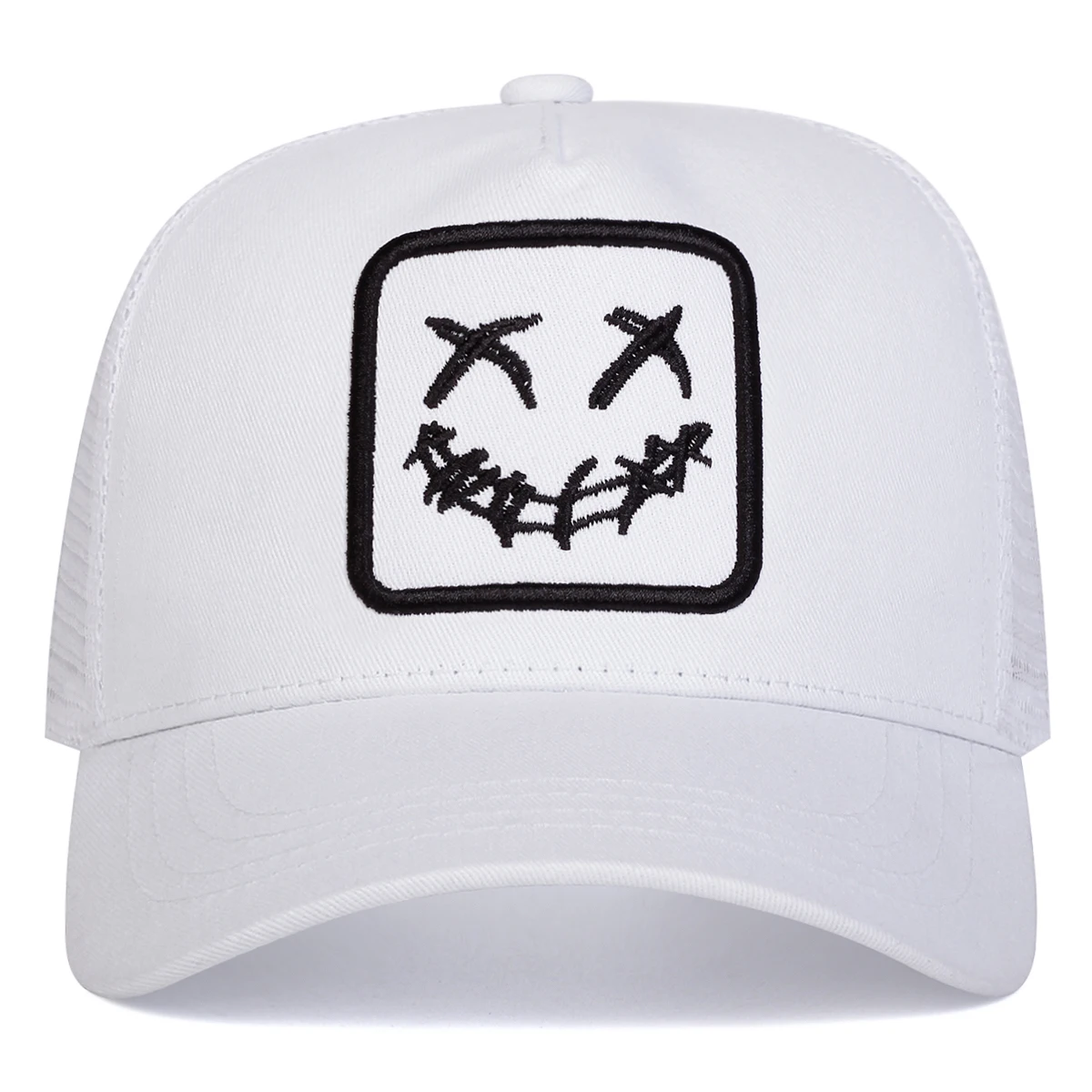 للجنسين XX الوجه المبتسم التطريز قبعات البيسبول صافي الربيع والصيف في الهواء الطلق قابل للتعديل قبعات عادية واقية من الشمس قبعة قبعة رياضية