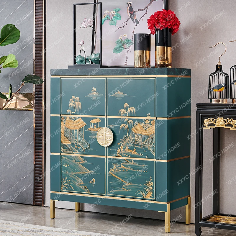 

Y прихожая тонкая модель 1,0 м современный китайский стиль свет роскошный входной шкаф для обуви встроенный шкаф прихожая балкон для хранения