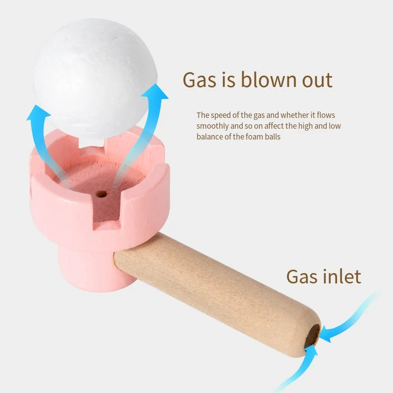 Brinquedo de treinamento de integração sensorial bola flutuante de madeira crianças capacidade pulmonar exercício equipamento de treinamento de equilíbrio