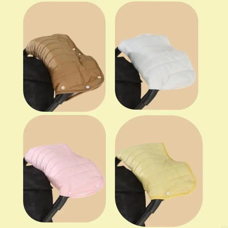 

Winter Baby Strollers Hand Protectors Water-Resistant Easy Attachments Pushchair Hand Warmer Gift for New Parents A2UB