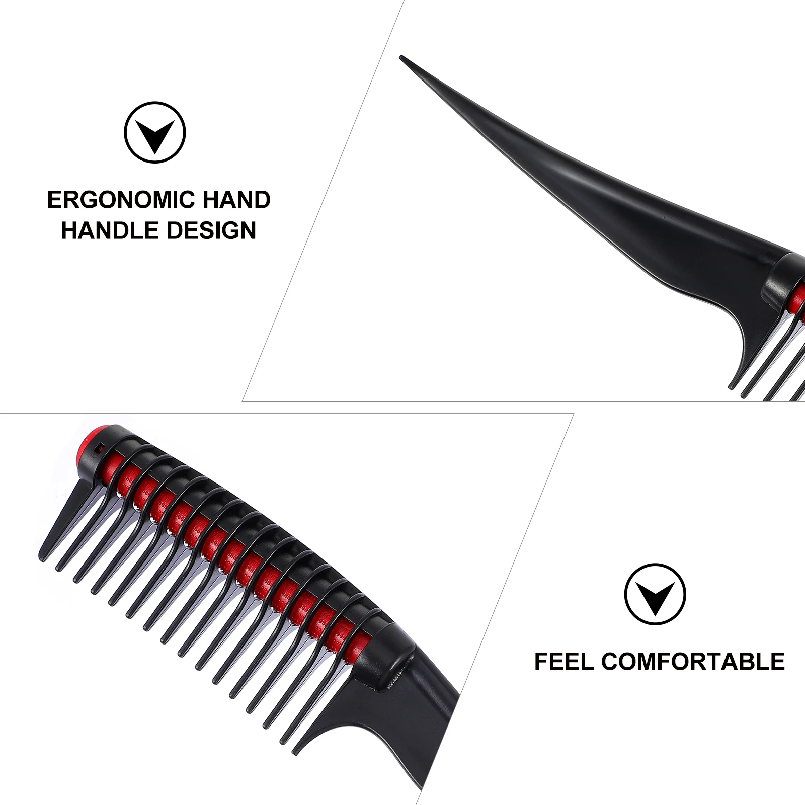 

1 pc Dyeing Comb Salon Styling Tool Detachable Roller Easy Cleaning Round Teeth Scalp Massage Long Handle Home Use Hair