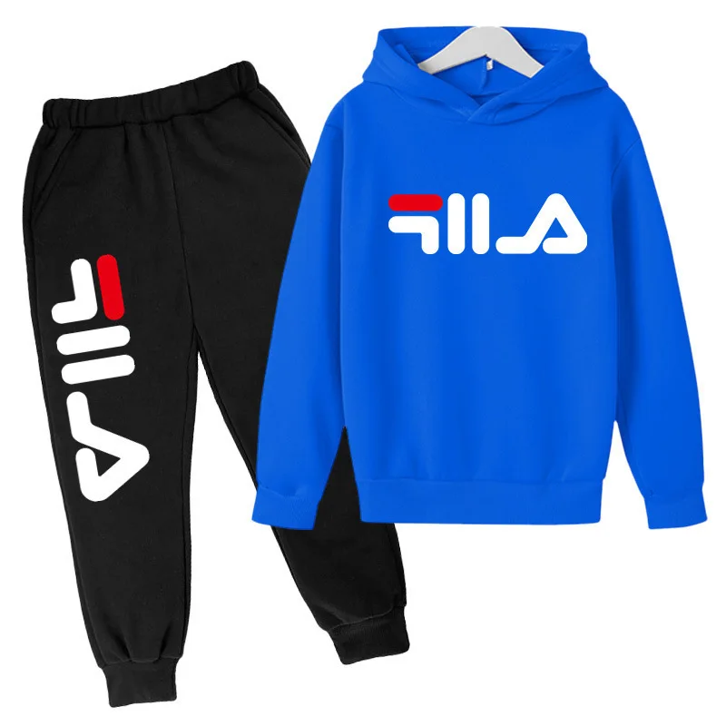 Fato de jogging casual infantil, calça e top esportivo, 2 peças, ao ar livre, primavera, outono, meninas, meninos, de 3 a 14 anos