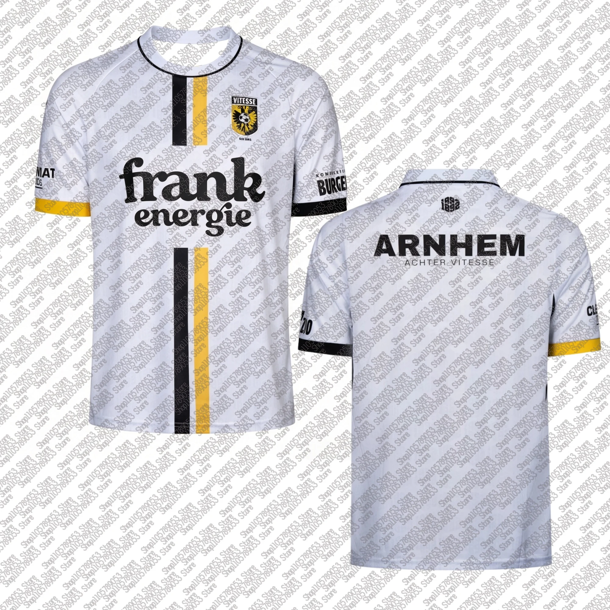 2026/27 Heren Kinderen Jongens Ademend Voetbalshirt Sport Snel-droogend Thuis Mannen Cadeau Top Volwassenen Thuis Voetbalwedstrijd V-Vitesse Hot