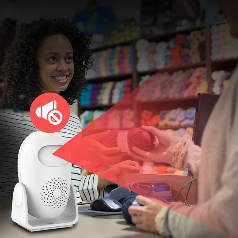 كاشف حركة الأمن كشاف جهاز الإنذار مكافحة سرقة محس حركة الذكية ترحيب الجرس كاشف جسم الإنسان