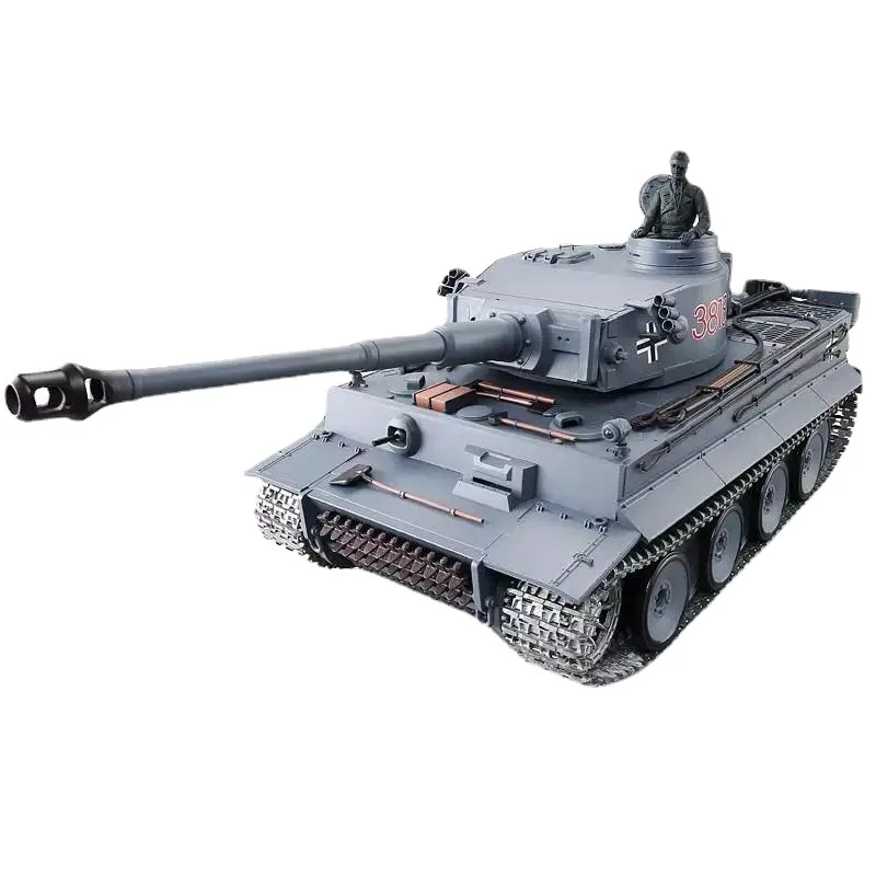 

Henglong Tank 1:16 German "Tiger" I Heavy Remote Control Tank 3818-1 Metal Track, Induced Drive Wheels