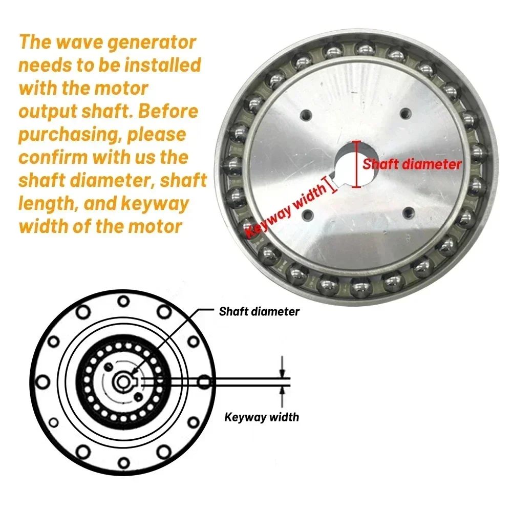 Cup Type Strain Wave Harmonic Drive Hollow Flanged Harmonic Reducer Robot Joint Reducer for Manipulator Milling Machines Lathes