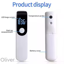 Termômetro Infravermelho Frontal Não-Contacto Para Febre Infantil E Adulta.