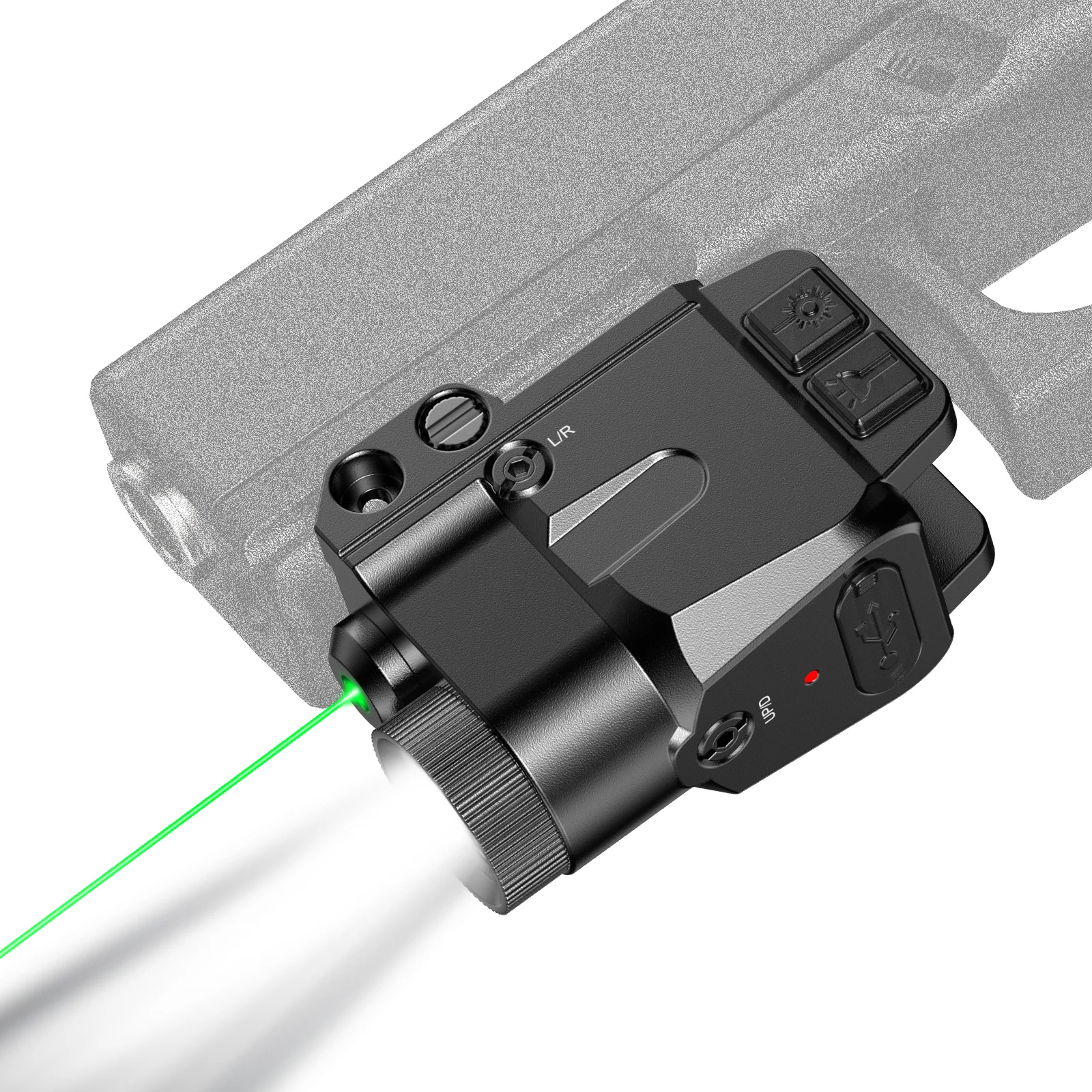 

Комбо-набор 7030 Laser-Light: крепление на планку Picatinny, зарядка Type-C, простая регулировка калибровки.