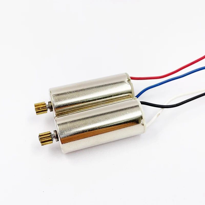 2pcs Mini 10mm*22mm 1020 CW+CCW Coreless Motor DC 3.7V-7.4V High Speed 9T Brass Gear for RC Car Drone Quadcopter Aircraft Engine