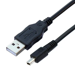 1.5m U-4 USB D Shape Camera Data Cable Mini 4P for Kodak Olympus Sony Sanyo Konica Minolta JVC Camera