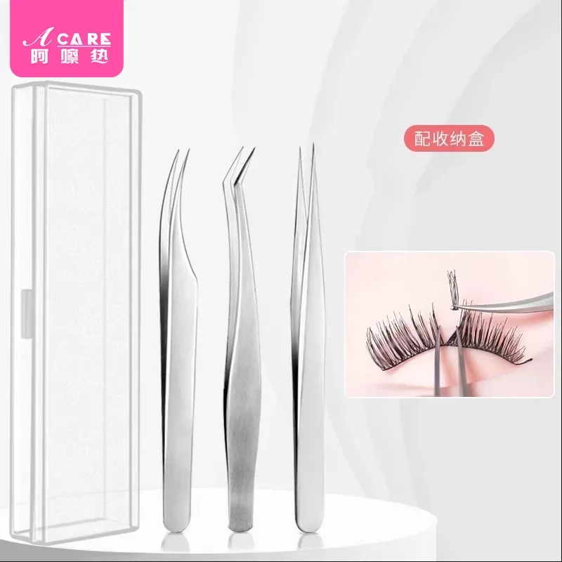 핀셋/인조 속눈썹 A1-사용하기 쉬움, 속눈썹 접붙이기, 속눈썹 미용사 도구, 초보자를 위한 황금 깃털 돌고래 클립