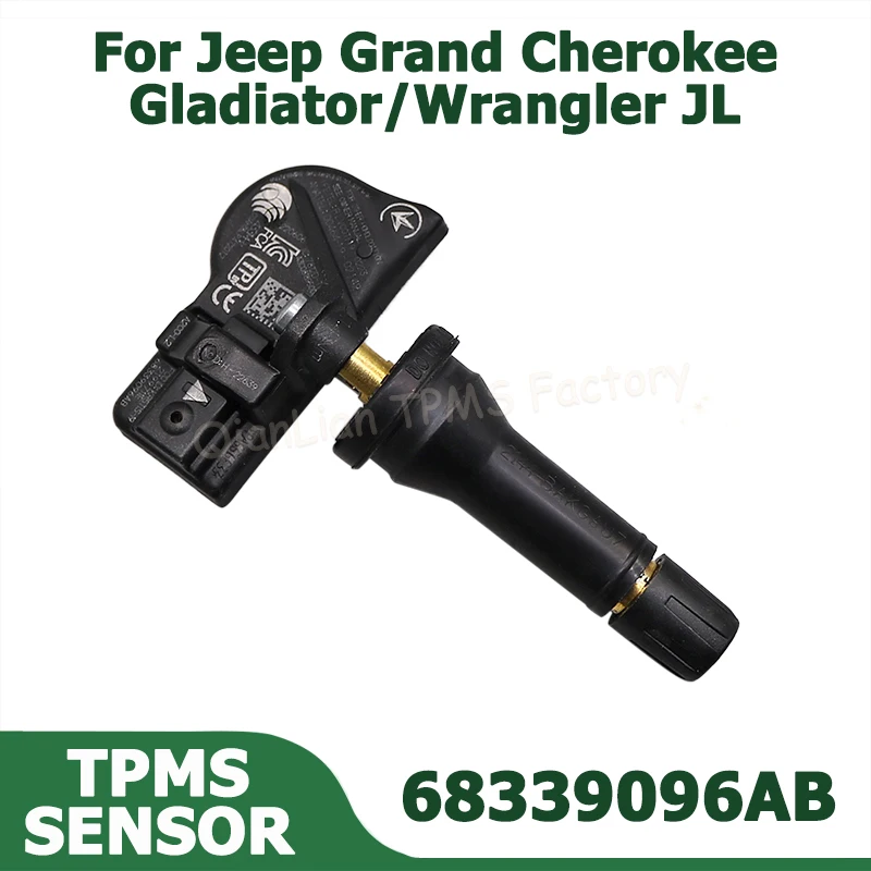 433MHz 68339096AB TPMS Sensors For Jeep Gladiator Grand Cherokee Wrangler JL 2020-2028 Car Tire Pressure Monitoring System Parts