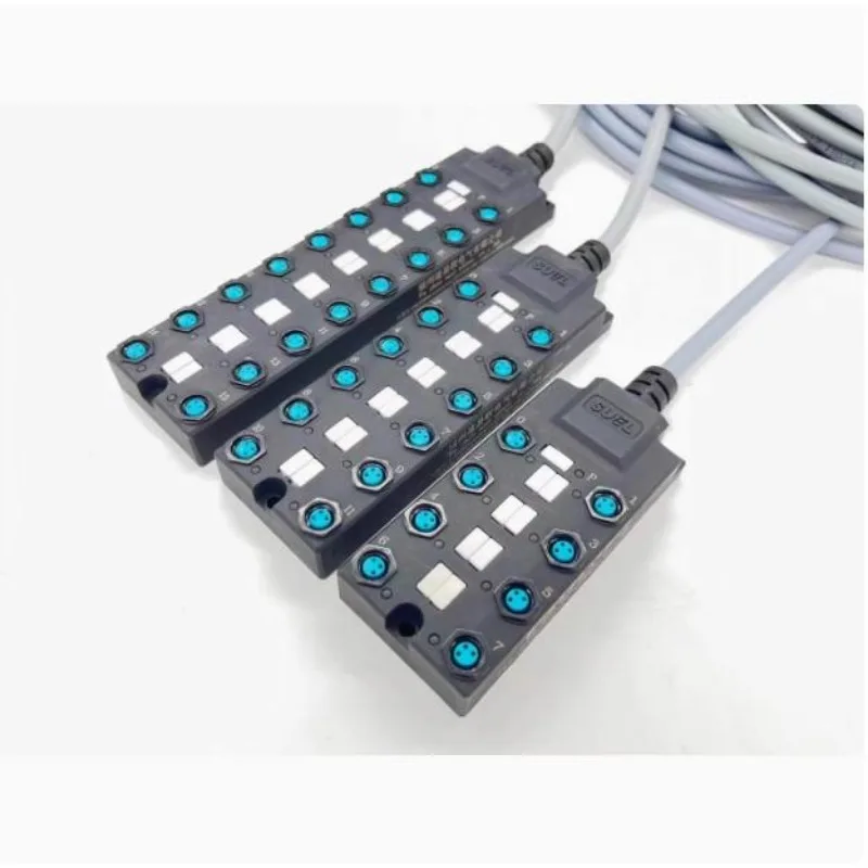 

8-позиционный распределительный блок для датчиков M8, центральный модуль-распределитель с выводами, одноканальный/двухканальный