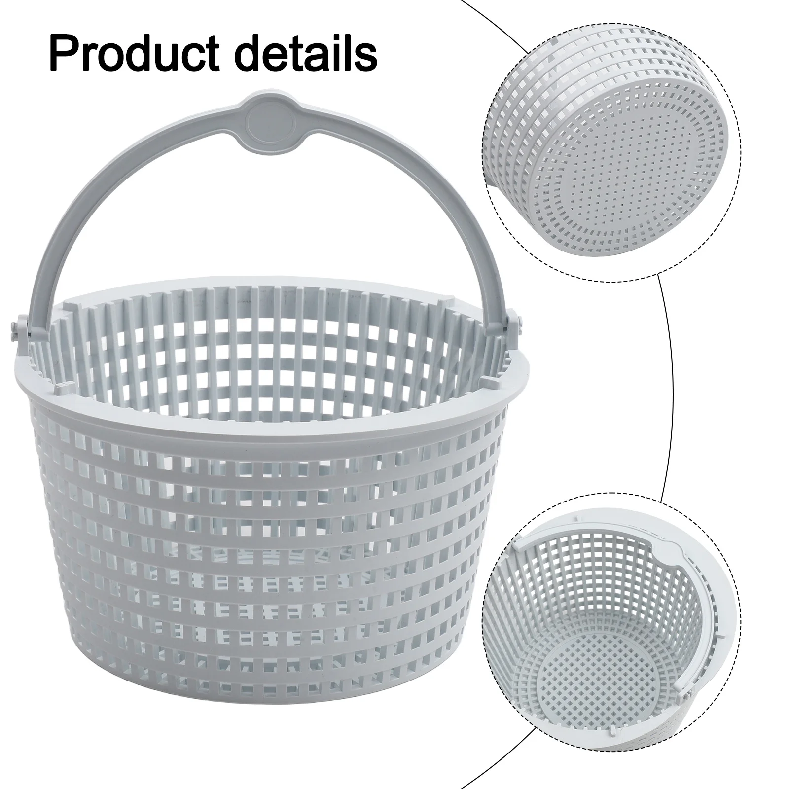 

A Must Have Pool Accessory Skimmer Filter Basket with Handle Compatible with For Hayward Size 6 50 inch top diameter