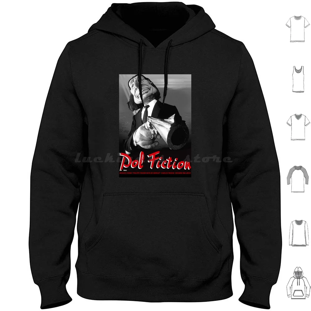 Birthday Gift Jacques Chirac Pol Fiction Les Guignols De L'Info Awesome For Movie Fans Hoodie cotton Long Sleeve