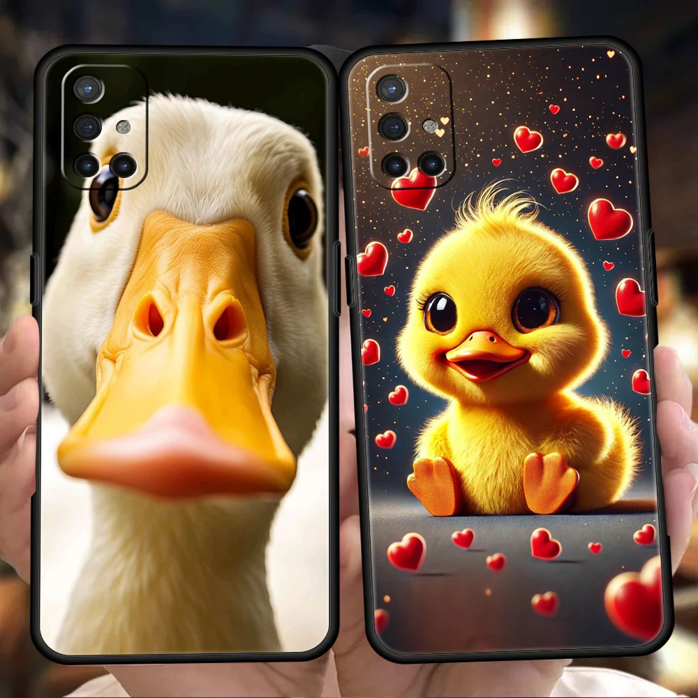 Funda de teléfono para Oneplus 13R 12R 10T 11 R10 Nord N200 N30 N10 10 9 9R 9RT CE 2 3 Pro Lite 5G Funda suave de TPU bolsa Funda de pato de dibujos animados