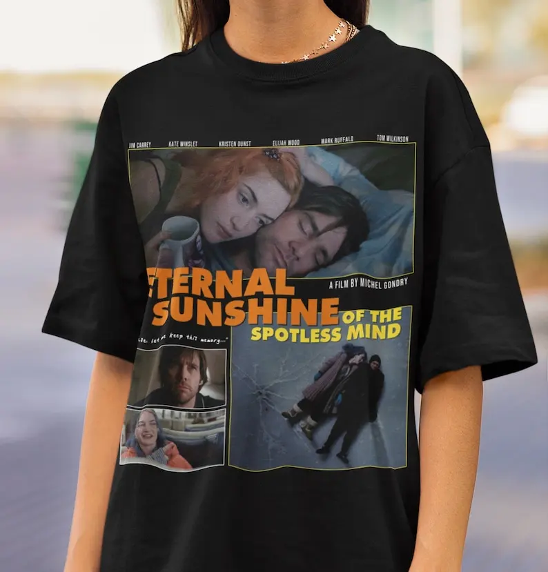 Eternal Sunshine of the Spotless Mind Movie T-shirt, Unisex, Vintage Retro Movie Tee Shirt, Gift for Movie Lovers, Washed Oversi