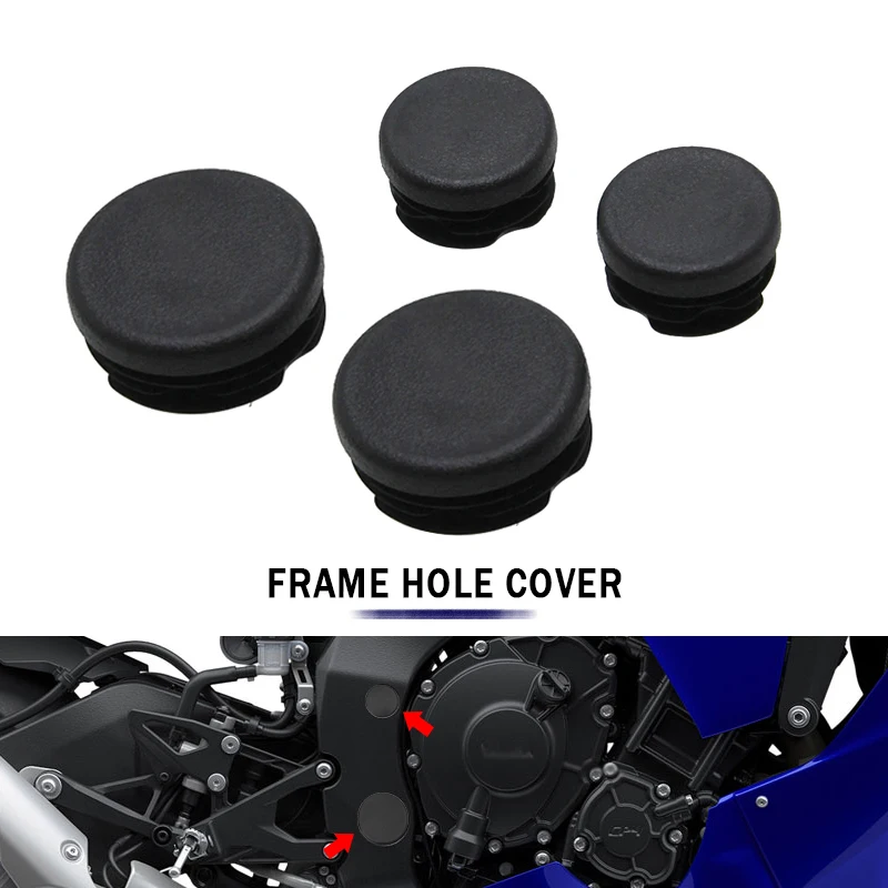 Frame Hole Cover Caps Plug Decorative Frame Cap Set For Yamaha YZF-R1 YZF R1 YZFR1 R1M 2015-2022 2016 2017 2018 2019 2020 2021