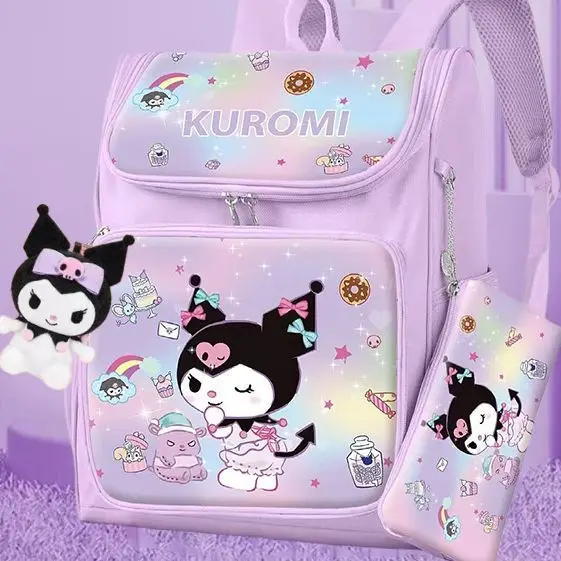 

Sanrio Anime Hello Kitty, My Melody Kuromi Cinnamoroll Backpacks for Children, Kawaii Cute mochilas aestethic bag escuela