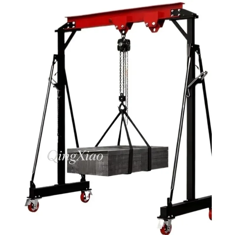 Mobile Gantry Crane Carbon Steel Supports Adjustable Height Solid Reinforced Support Legs For Warehouses Heavy Goods Transport