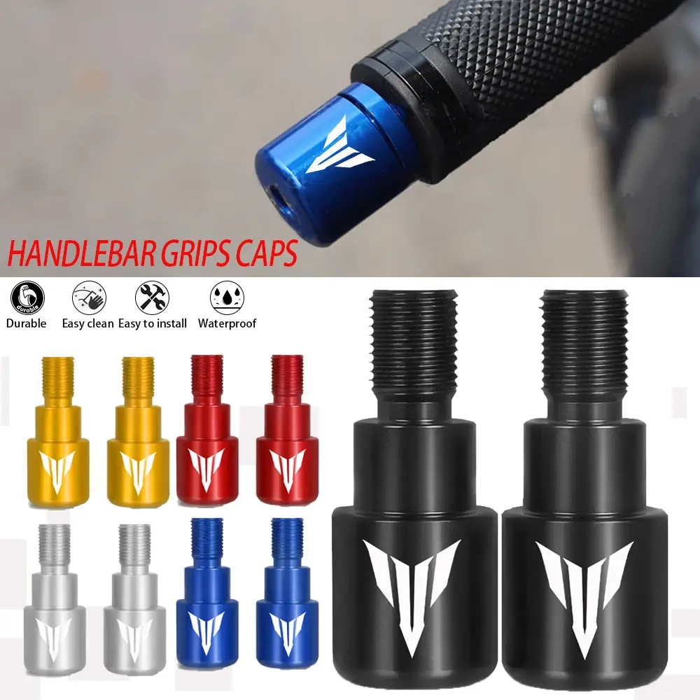 Motorcycle Handlebar Bar End Plug Caps For YAMAHA MT 09 MT07 MT09 MT10 MT125 SMAX155 Tracer 700 TDM 850 900A Handle Grips Slider