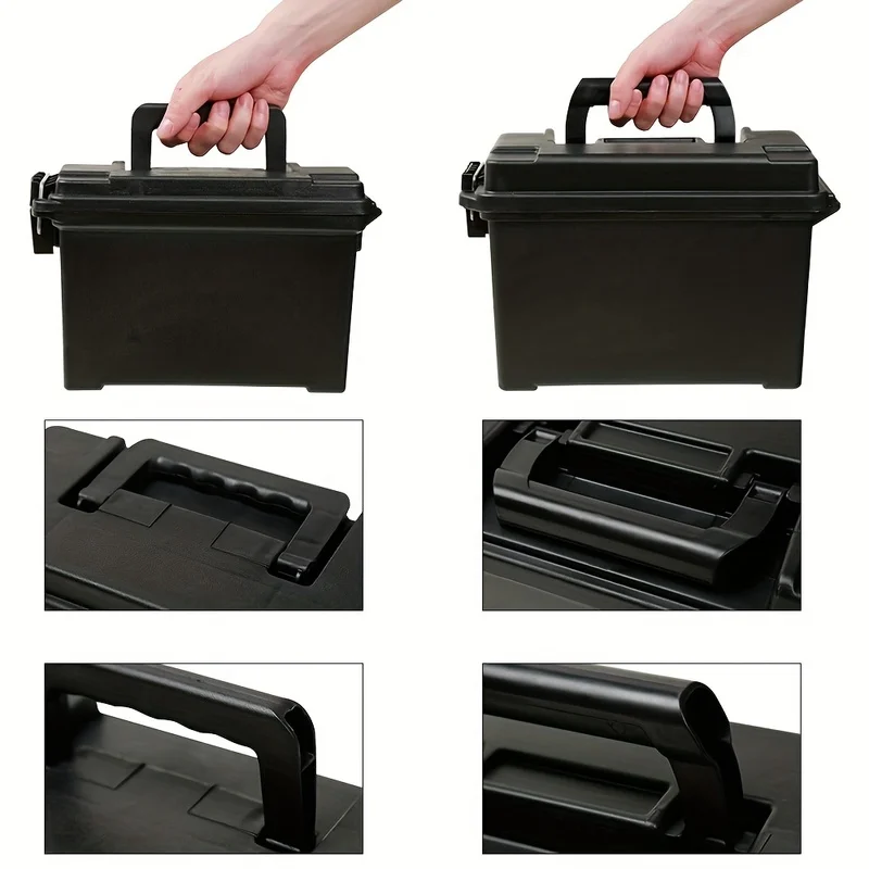 30/50 Cal PP Ammo Can Lightweight Stackable Storage Box with Handle Secure Latch for Hunting Range Gear image 4