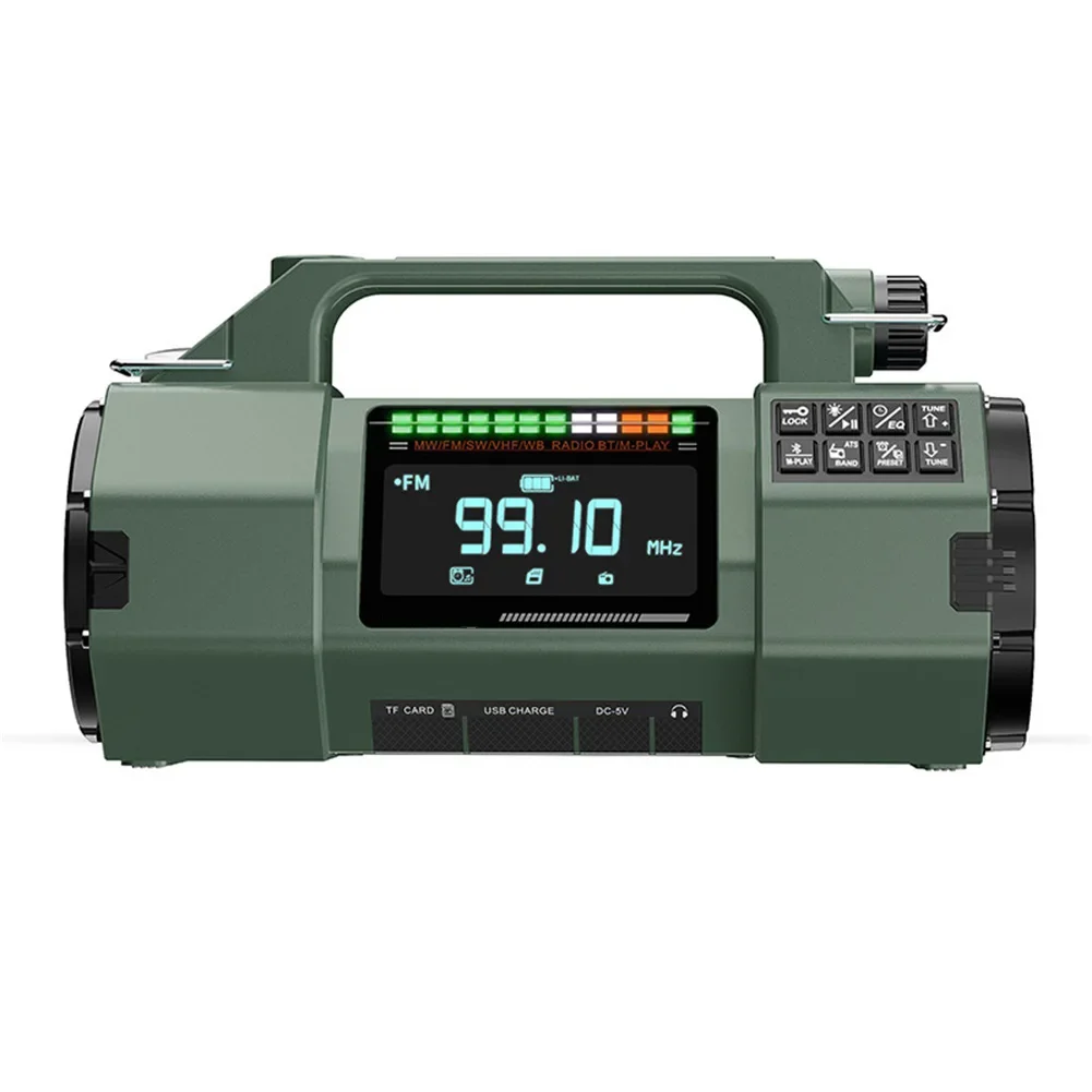 

Flashlight Radio Hand-Crank Generator Compact And Lightweight Critical Situation Use LED Flashlight Large Speaker