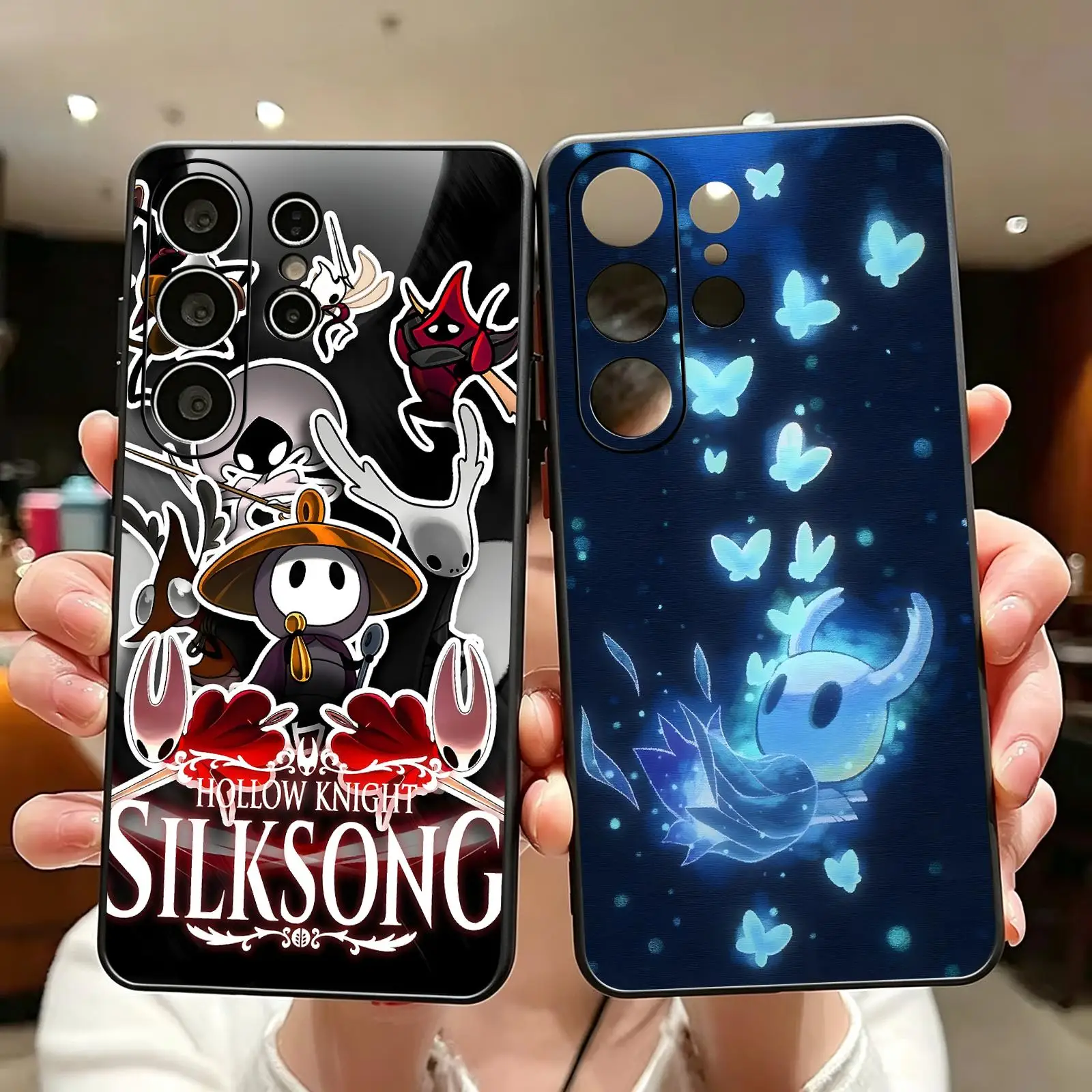 Hollow Knight Silksong  Phone Case For Samsung S26 S25 S24 S23 S22 S21 S20 Ultra Note20 Soft black Shockproof Cover