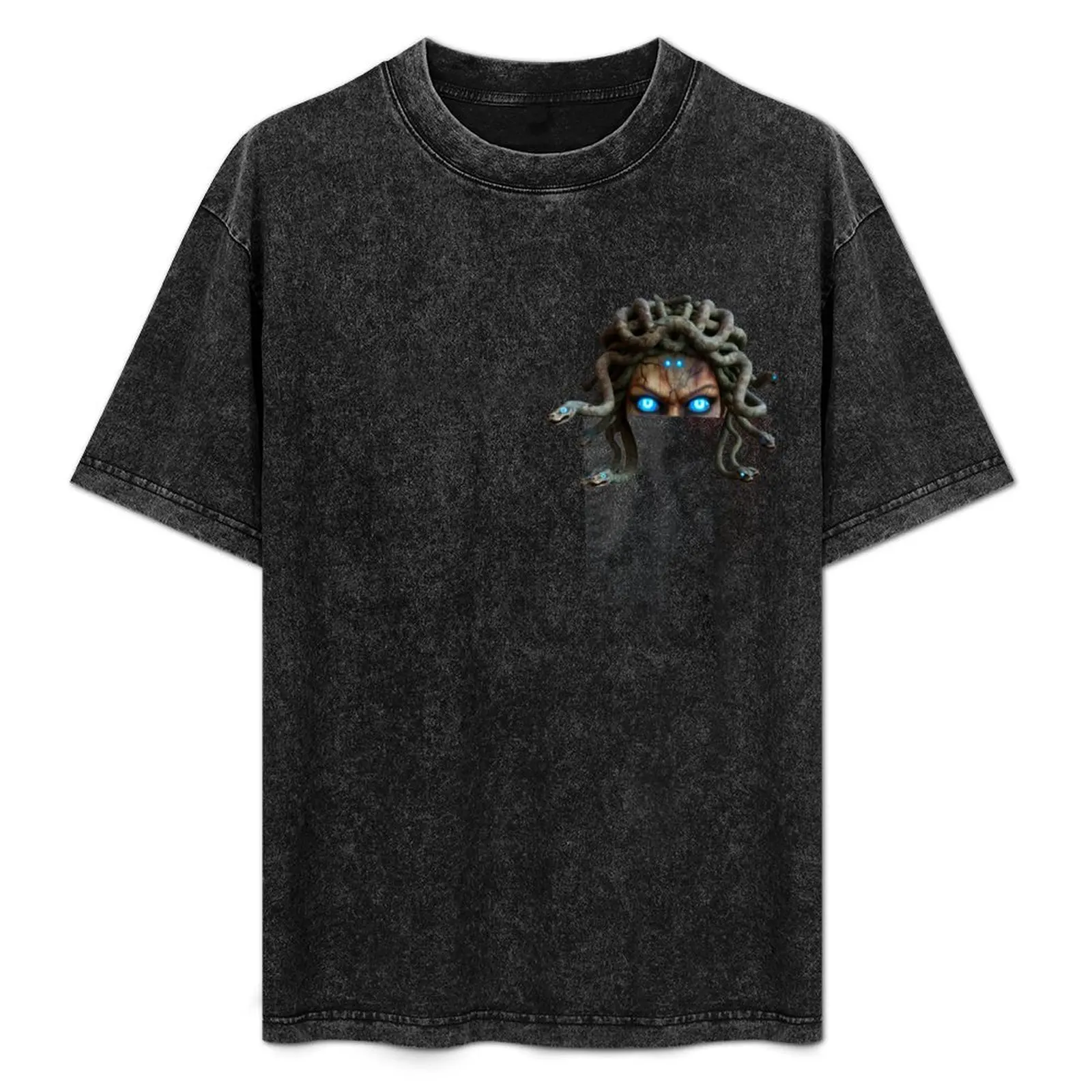 

Pocket Gorgon: Medusa's Modern Stare. Pocket Series T-Shirt plus size tops clothes anime shirt mens plain t shirts
