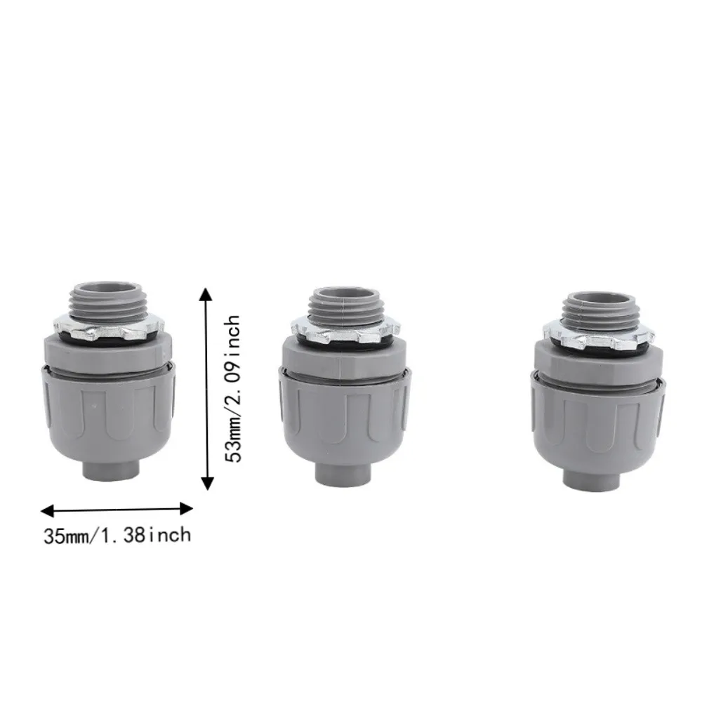 10pcs Nylon Liquid Tight Conduit Connector Straight 1/2 Inch NPT Electrical Conduit Fitting Quick Installation