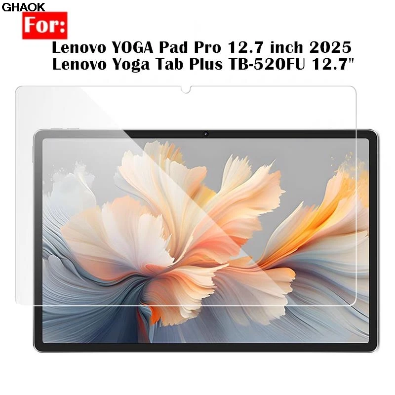 2PcsTempered Glass Film For Lenovo Yoga Tab Plus 12.7 2025 TB520FU HD Scratch Screen Protector YOGA Pad Pro12.7inch Tablets film