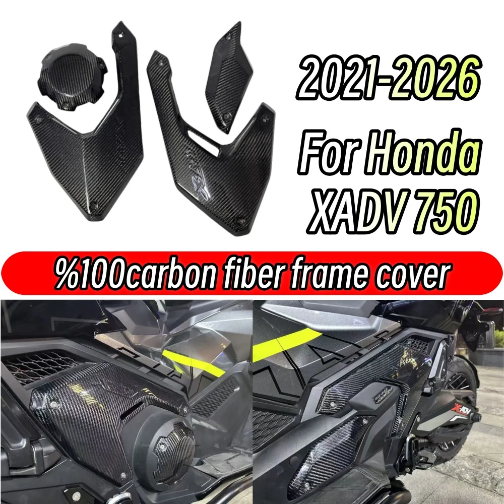 

100% Carbon Fiber - for Honda XADV 750 (2021-2026 Models)Fiber - Carbon Fiber Motorcycle Side Panels, Frame Covers, Cowl Fairing