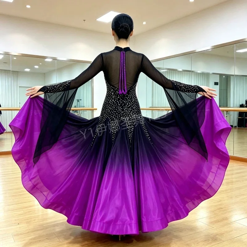 Ballroom Dance Competition Dresses Dance Costumes Waltz Dress For Dancing Clothes Dance Wear Dress Rumba Standard Ballroom Dress