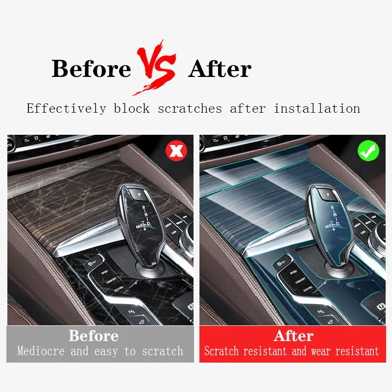 Car Interior Center console Transparent TPU Protective film Anti-scratch Repair film Accessories For Hyundai Palisade 2019-2023