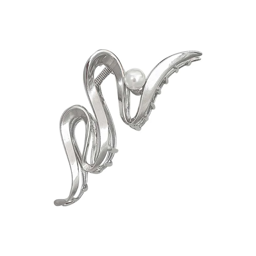 Pearl Wave Grab Clip Design di nicchia vento freddo Premium Feeling fermaglio per capelli copricapo posteriore della piastra per capelli Clip di