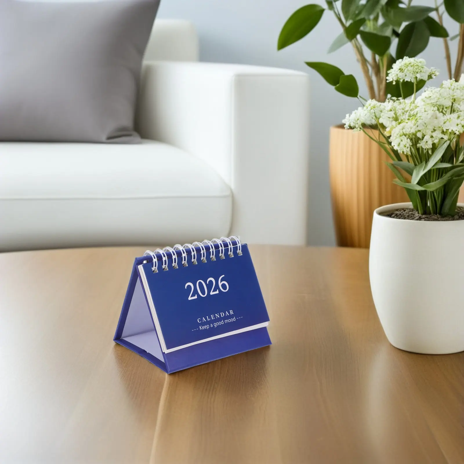 2026 Table Calendar Mini Standing Flip Desk Planner Compact Space Saving Design Smooth Writing Surface Office Supplies