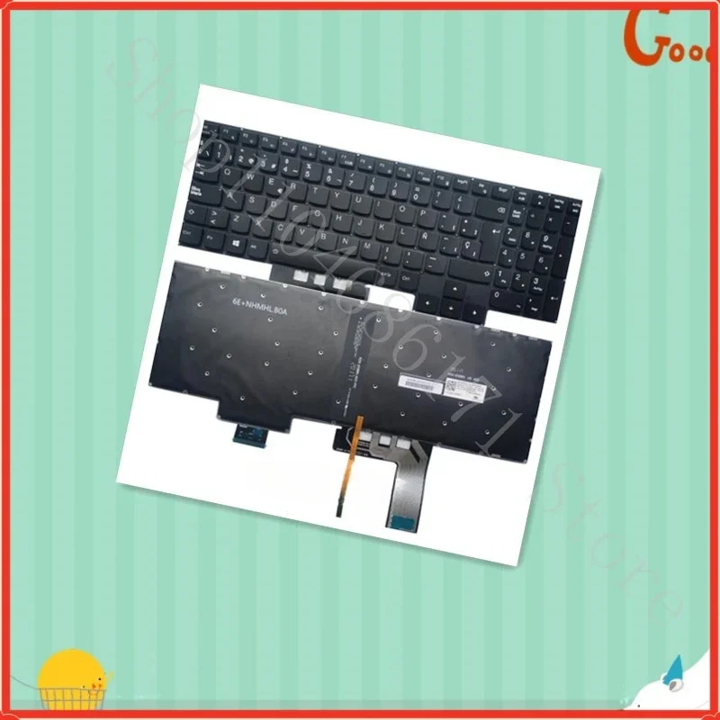L FOR  Ideapad Gaming 3-15ACH6 3-15ARH05 3-15IHU6 3-15IMH05 Spanish Keyboard