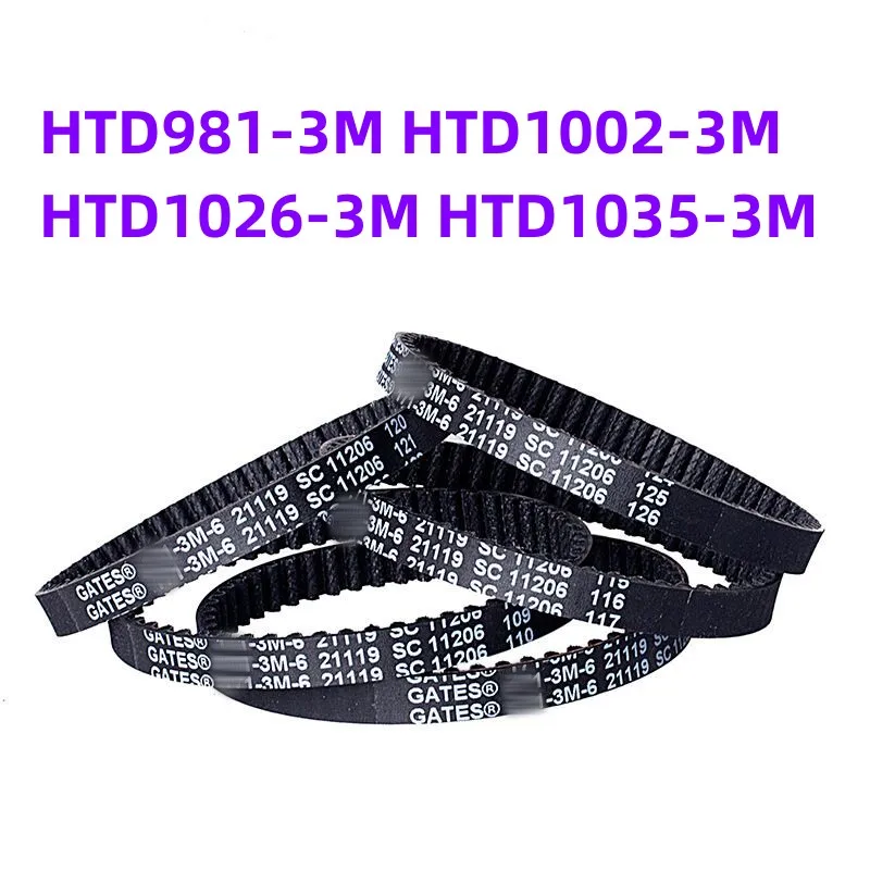 HTD981-3M HTD1002-3M HTD1026-3M HTD1035-3M Wide Angle Belt Drive Belt Timing Belt Toothed Belt V-belt