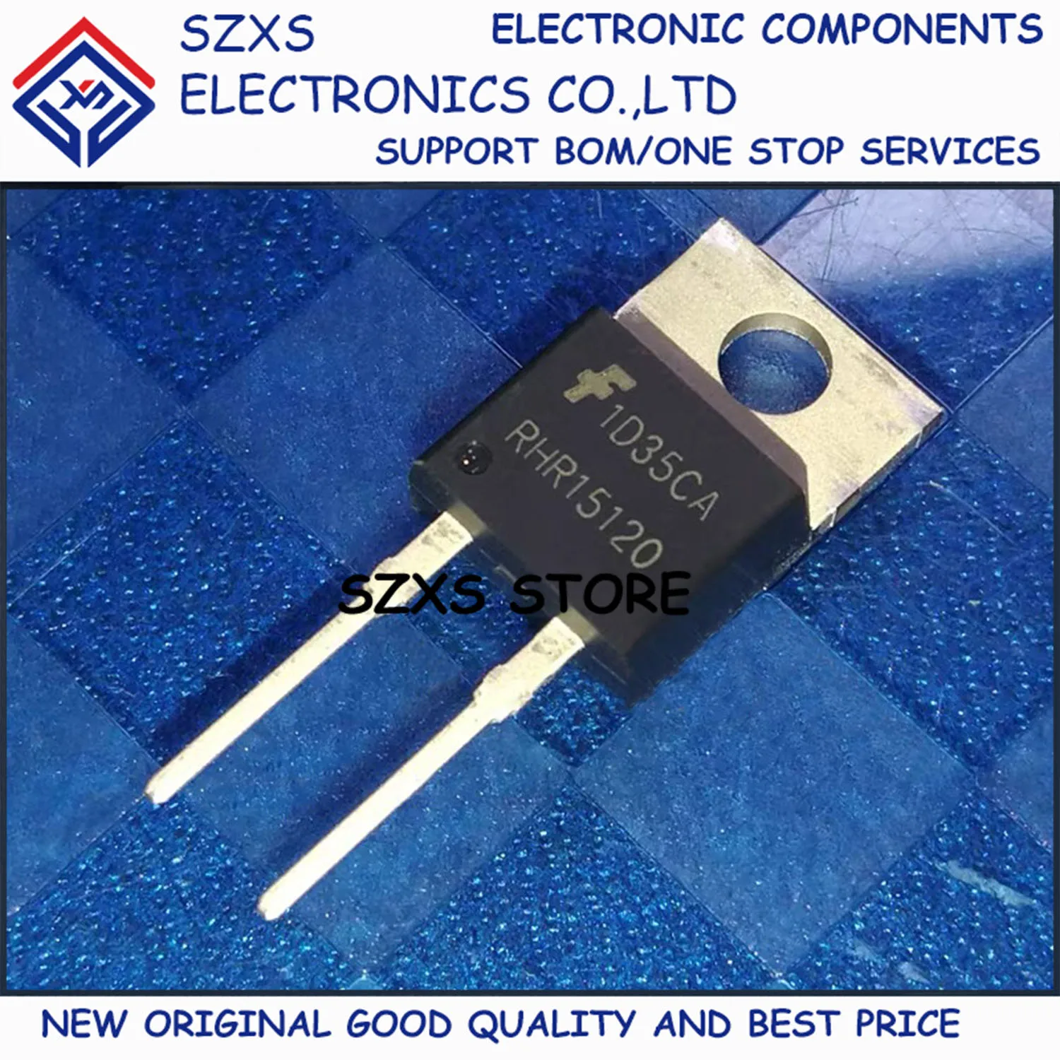 New Original 10Pcs RHR15120 RHRP15120 TO-220 1200V 15A Fast Recovery Diode In Stock Electronic Components Good Quality