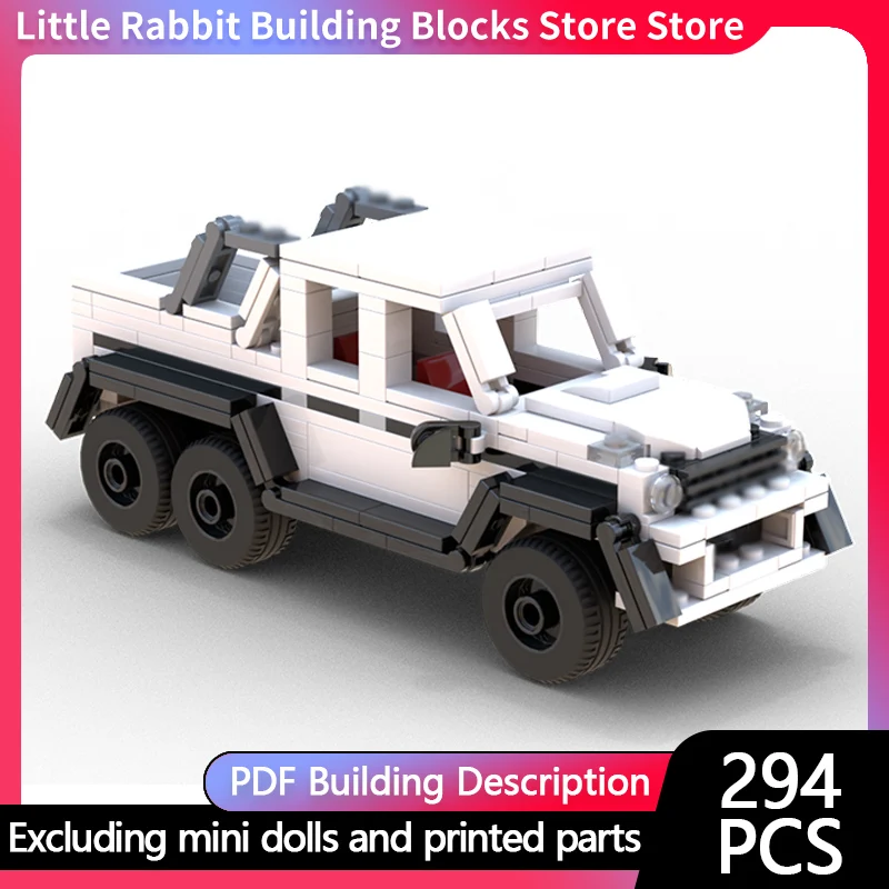 Speed Racing Car Model MOC Building Bricks G Class Off-Road Vehicle Modular Technology Children Holiday Gifts Assemble Toys Suit