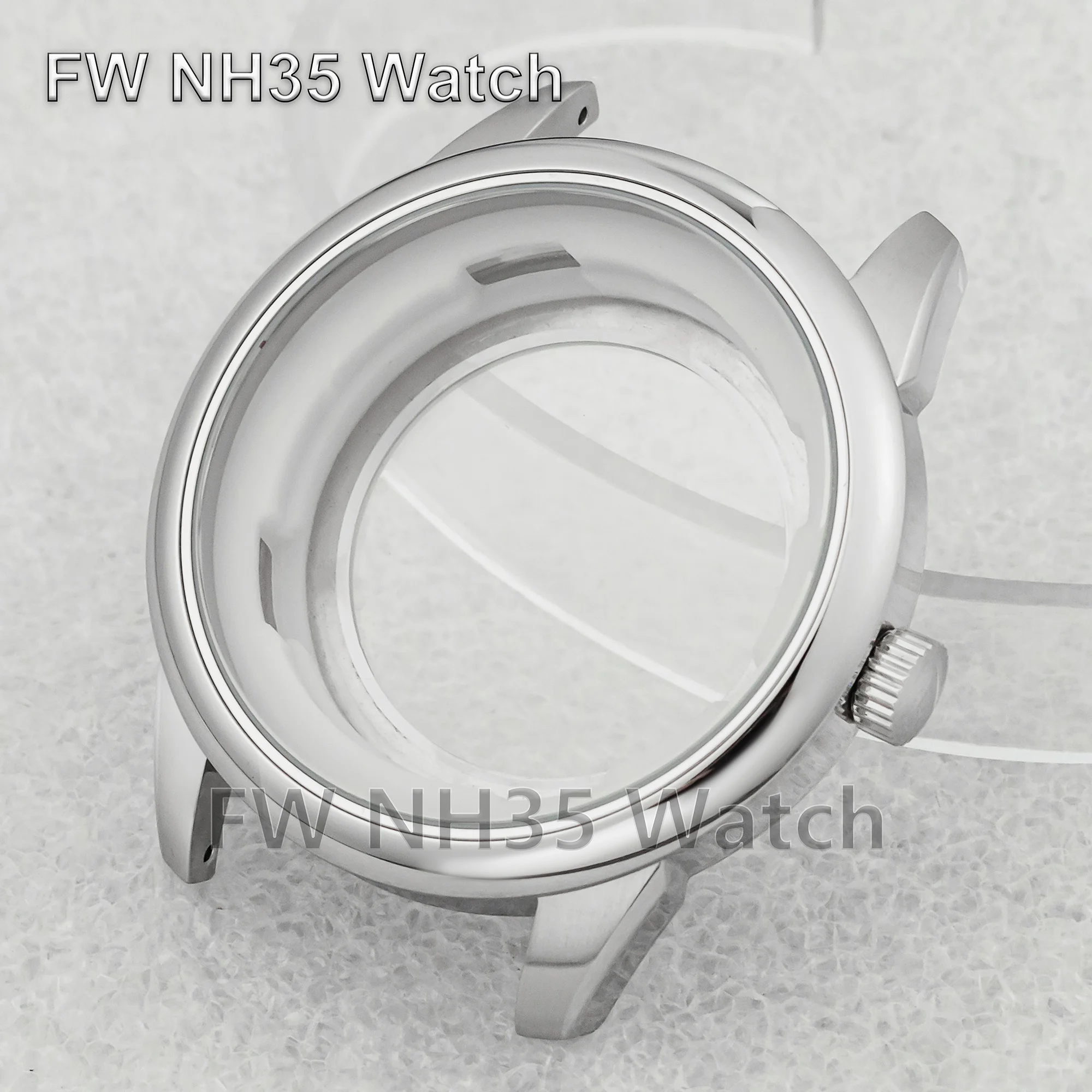 

NH35 Watch Case Waterproof 316L Stainless Steel 42.7mm Case Suitable for Mark XX Watch Accessories Fit NH35 Automatic Movement