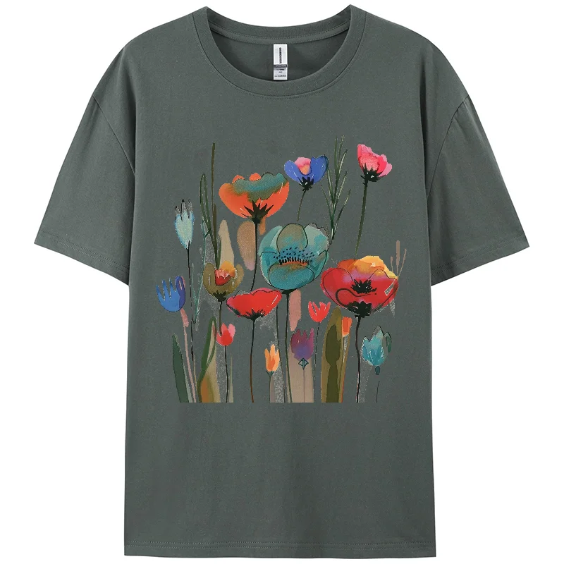 New Women Solid Cotton T Shirts Female Multicolor Oversized Casual Soft Tees Unisex Short Sleeve Summer Top Loose And Versatile