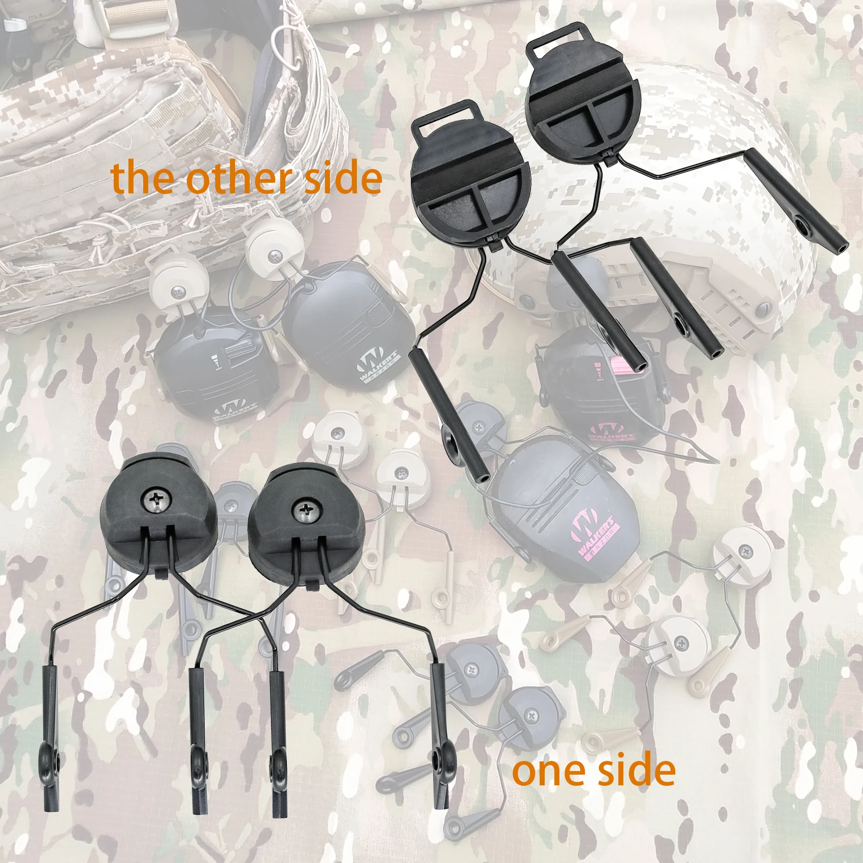 Hearangel ARC Rail Adapters Tactical Headset Accessories for Walkers Electronic Earmuffs Hearing Protection Shooting Headphone