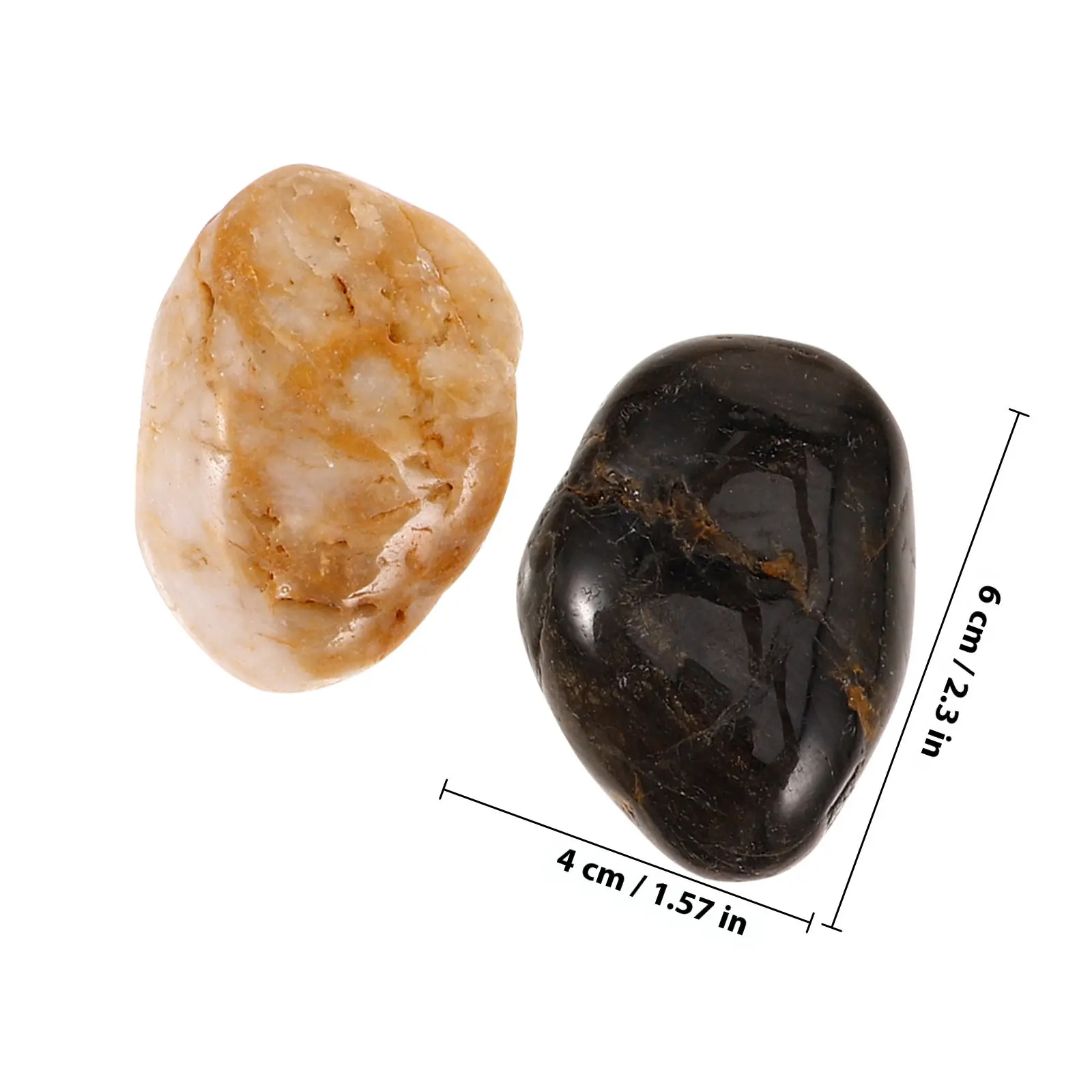 1Set Aquarium Pebbles Natural Polished Garden Stones Decorative for Fish Tanks Flowerpots Outdoor Landscaping Smooth