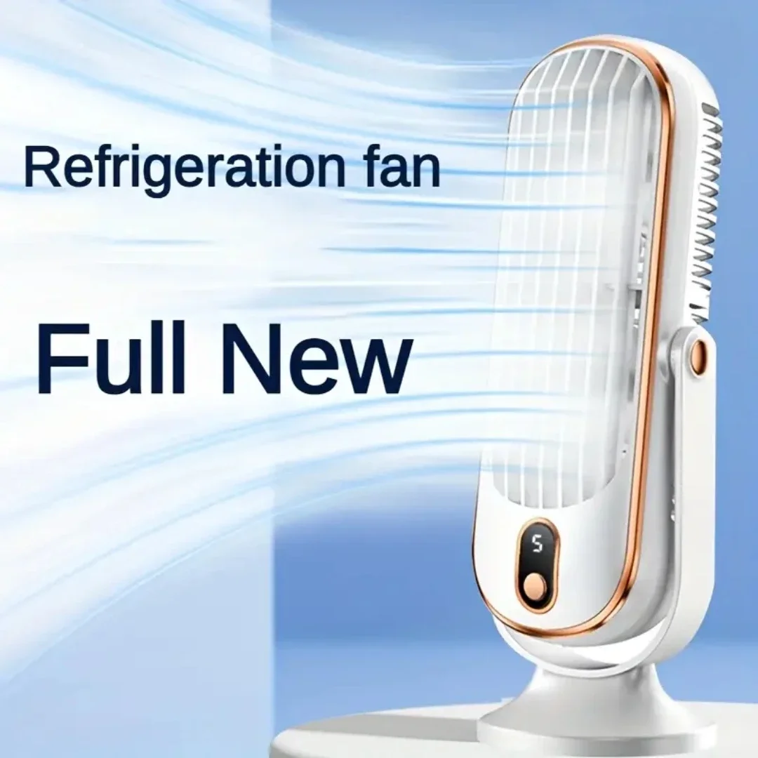 Home small air conditioner 720 degree adjustable hair dryer USB charging large battery dual motor portable air conditioner